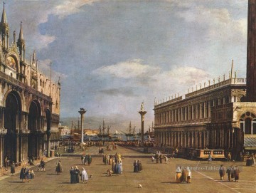 La Piazzetta Canaletto Peinture à l'huile